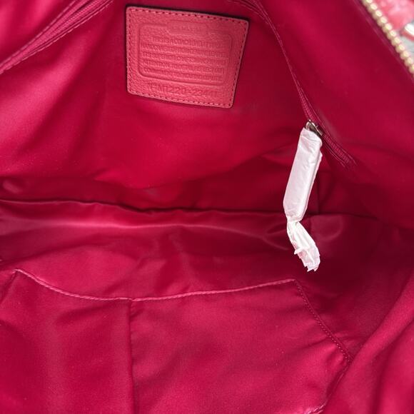 Coach M1220-23441 Poppy Rose Pink Pebbled Leather Handbag Tote - Picture 7 of 11